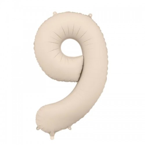 Balão Número 9 Bege